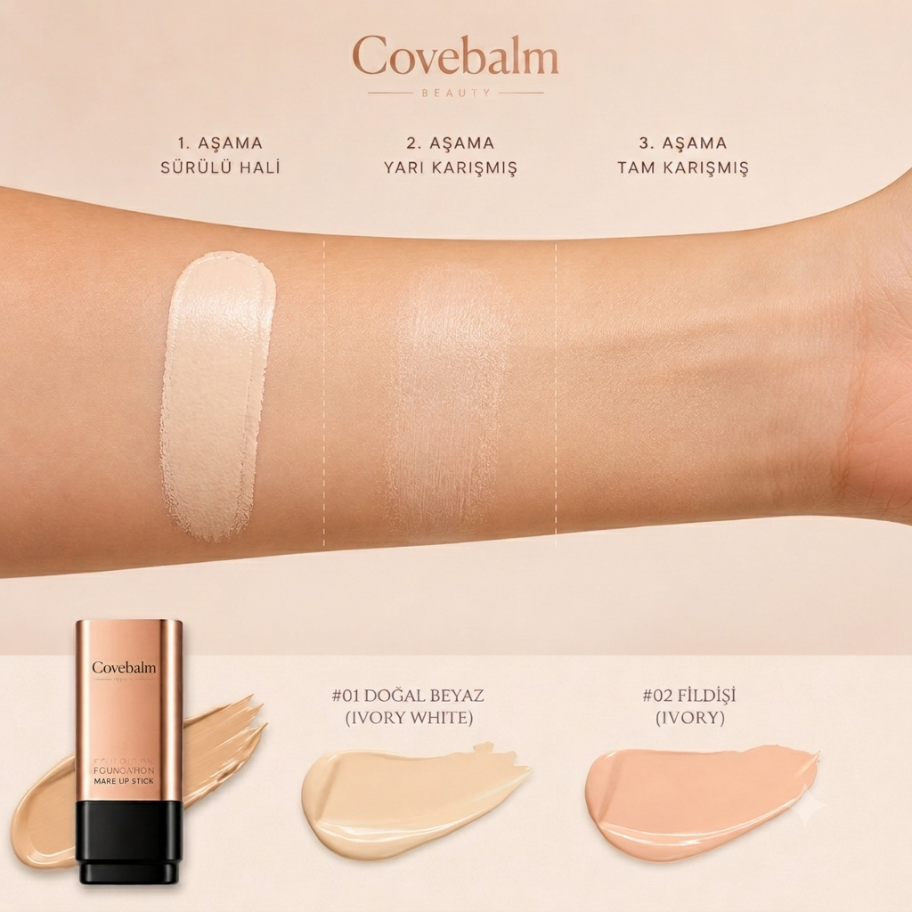 CoveBalm® Kapatıcı Stick Fondöten