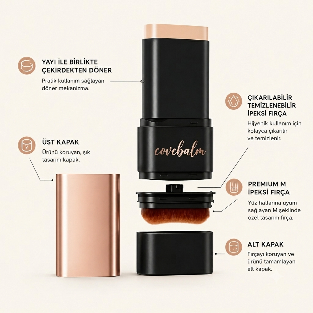 CoveBalm® Kapatıcı Stick Fondöten